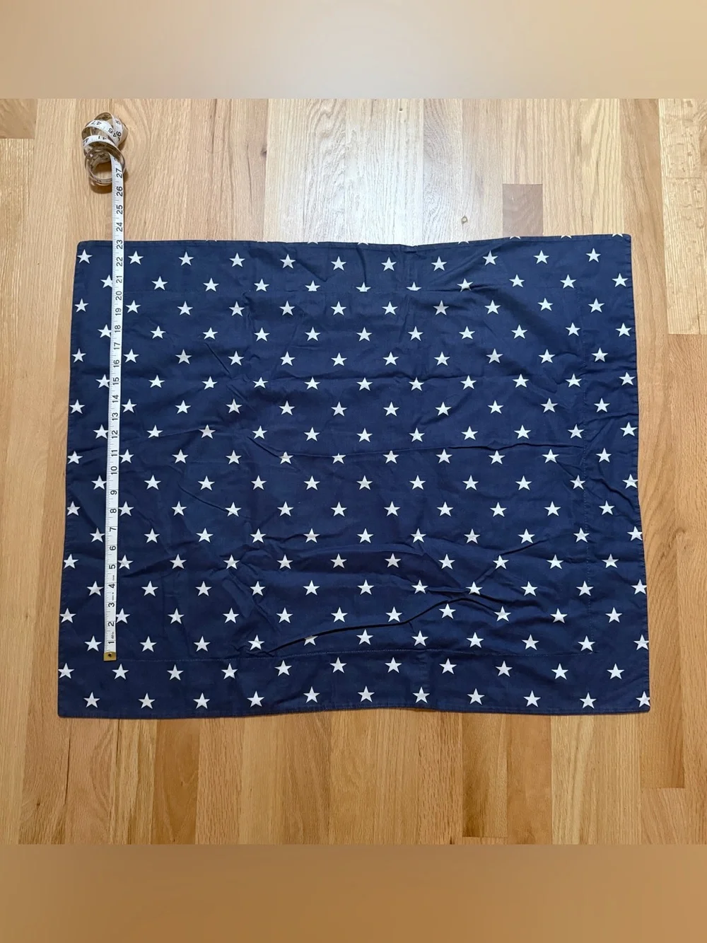 Blue & White Star Pattern Pillow Shams - Quantity 3
